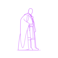 Pop Culture Star Wars Mace Windu Stencil Svg Design File, Free Vectors File